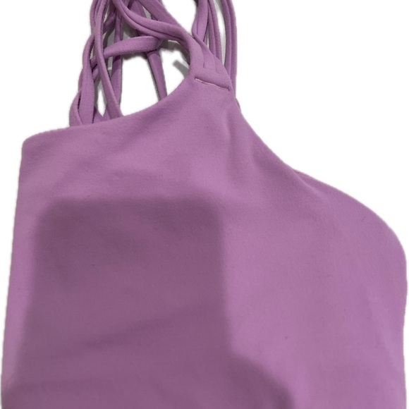Athleta criss cross six straps sport bra excellent condition size s color Lilac - Picture 11 of 14